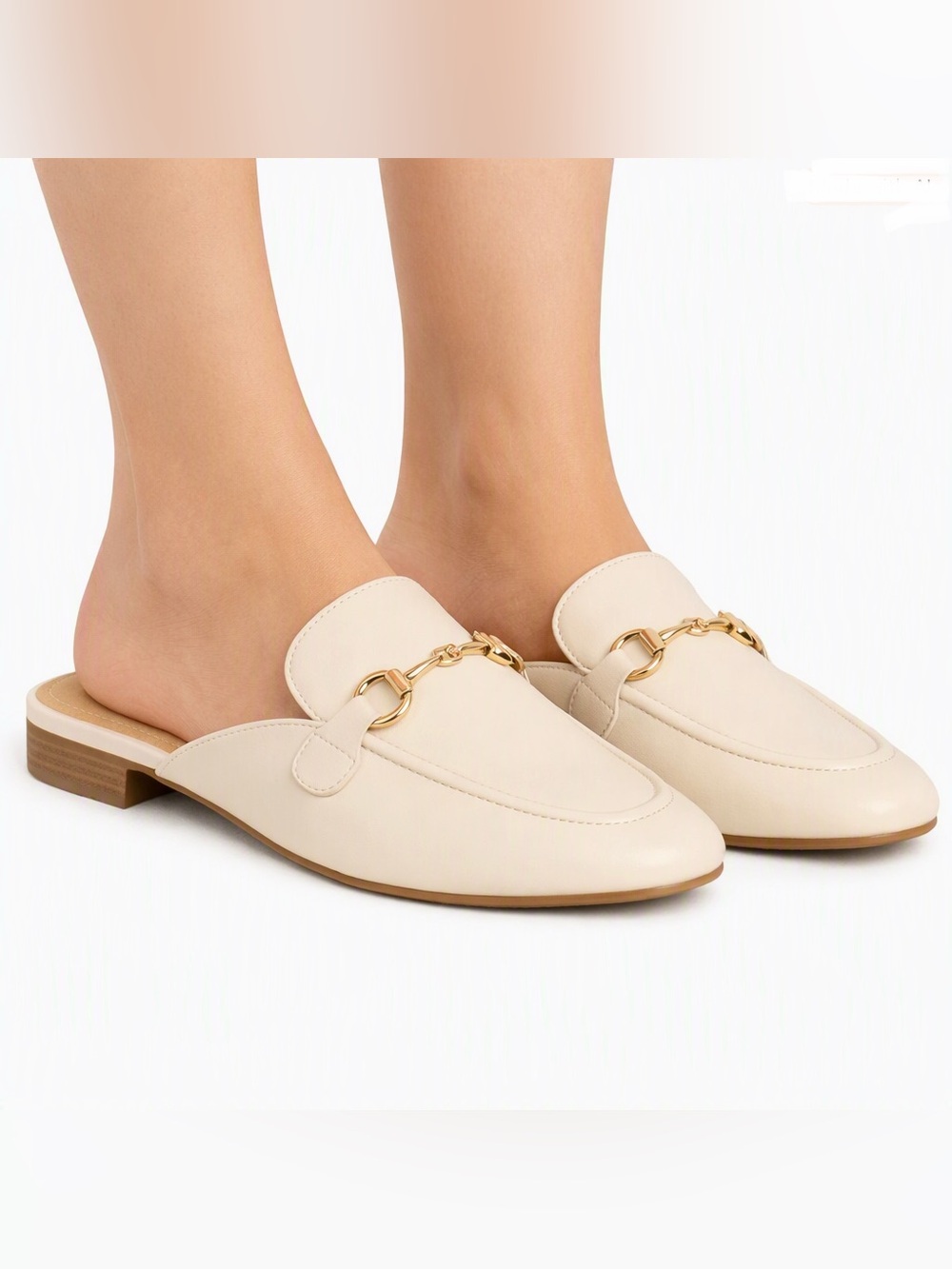 Rachel Zoe Yoga Mule Shoes Women’s Low Heel Dressy Casual | Bone